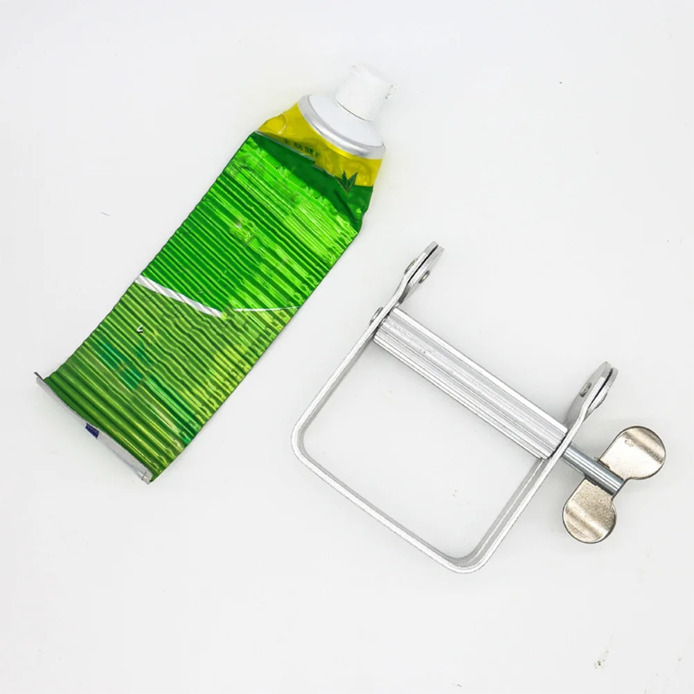 

Manual Toothpaste Squeezing Clip Stainless Steel Extruder for Hair Dye Cream Compact Gadget Easy Dispensing Solution