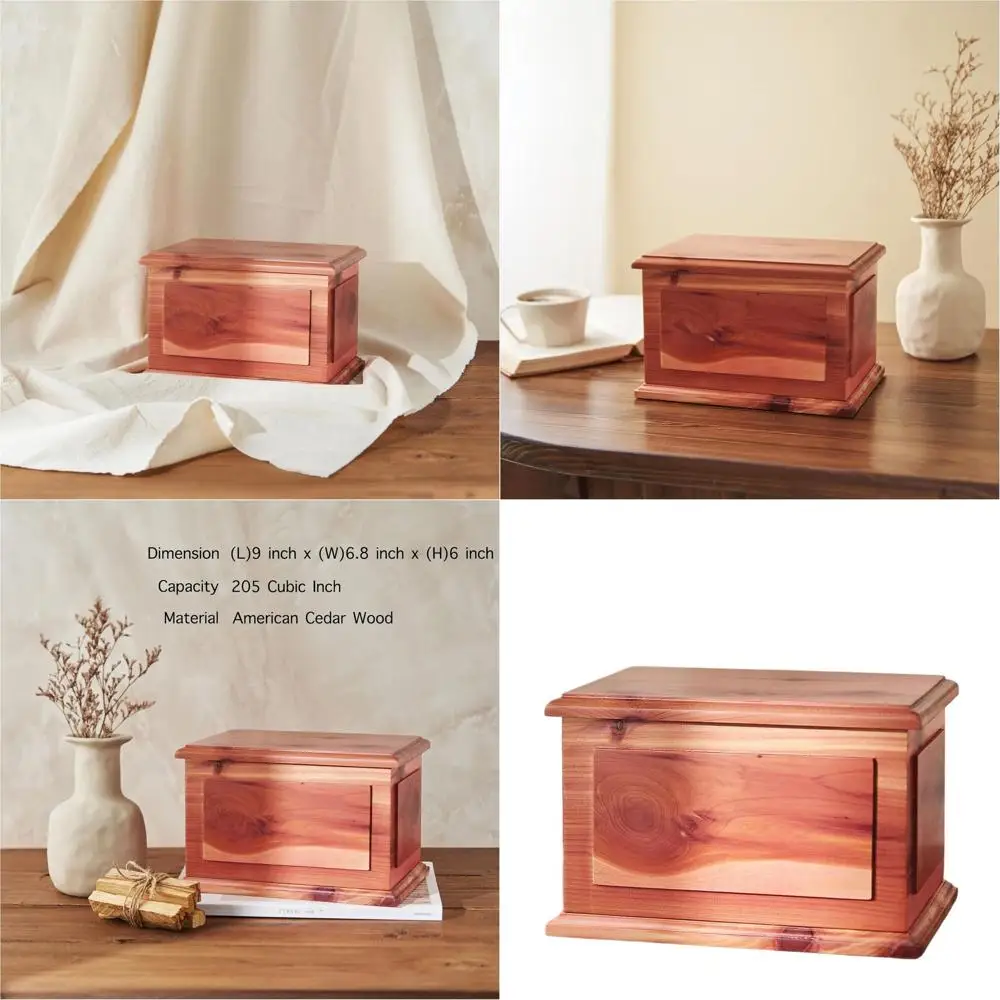 

Handcrafted Adult Cremation Cedar Urn for Human Ashes