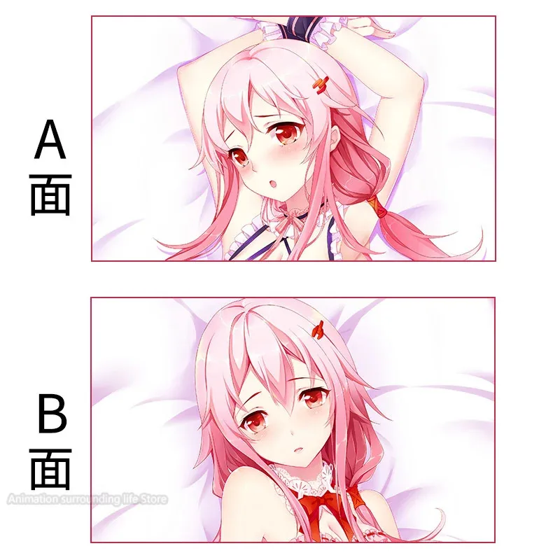 Guilty Anime Crown Yuzuriha Inori Cosplay Dakimakura 2WAY Hugging Body Pillow Case Otaku Pillow Cushion Cover New Products