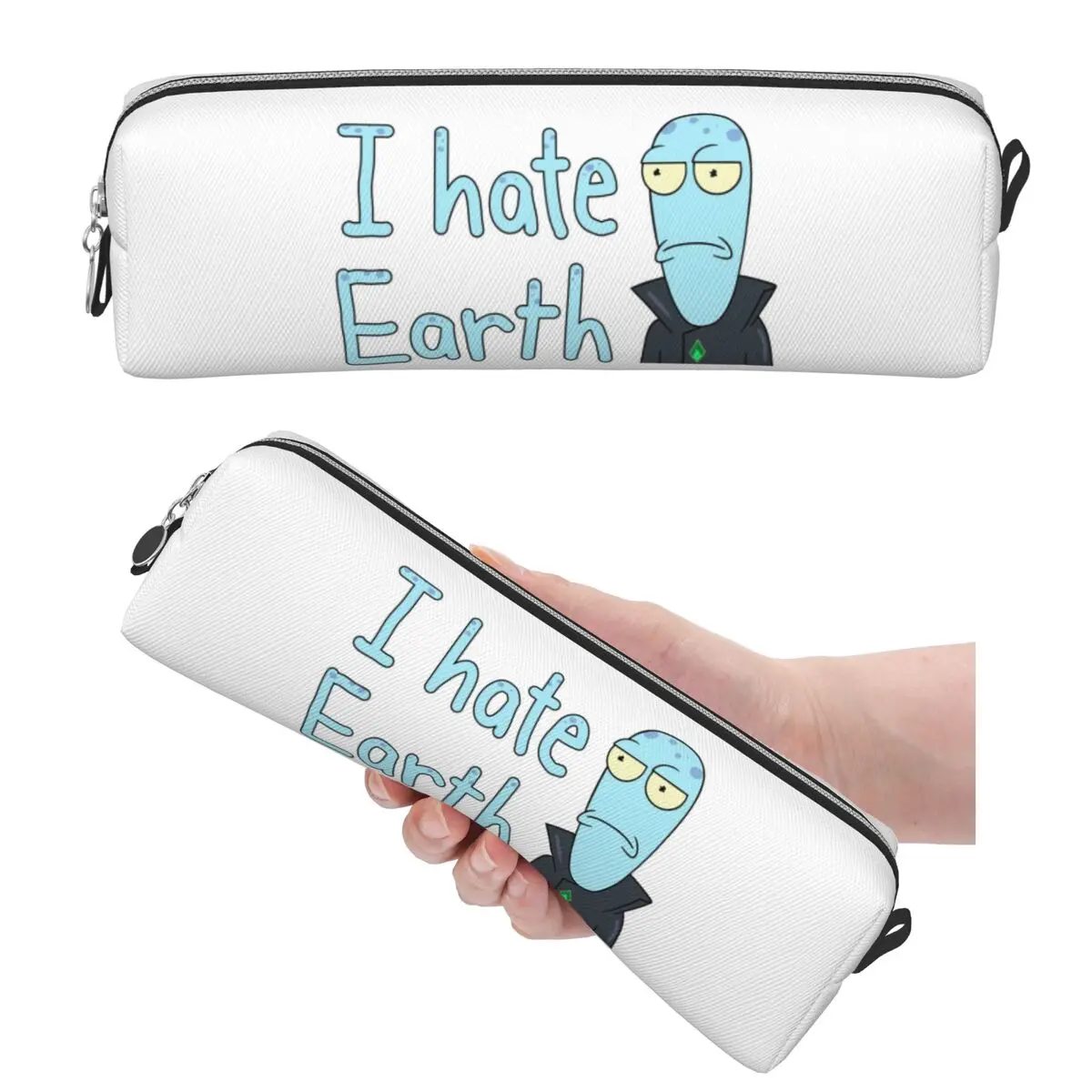 Korvo I Hate Earth Solar Opposites Cartoon Pencil Cases Big Capacity Pen Bags Pen Box For Boys Girls Pencil Pouch Cosmetic bag