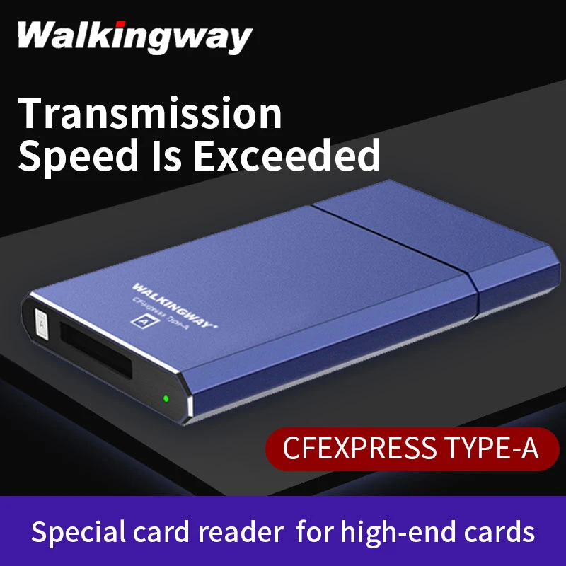 WalkingWay CFexpress Card Reader Card Storage Type-C USB 3.1 Gen 10Gbps Fast Smart Cardreader Memory 2Adapter for Macbook Laptop