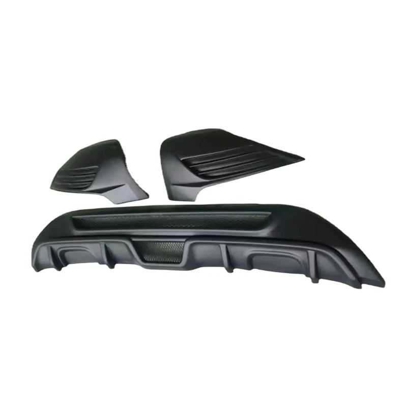 St Stijl Abs Mat Zwarte Achterbumper Lip Diffuser Schort Splitter Spoiler Voor Ford Fiesta Mk7 2008-2013 Auto-Accessoires