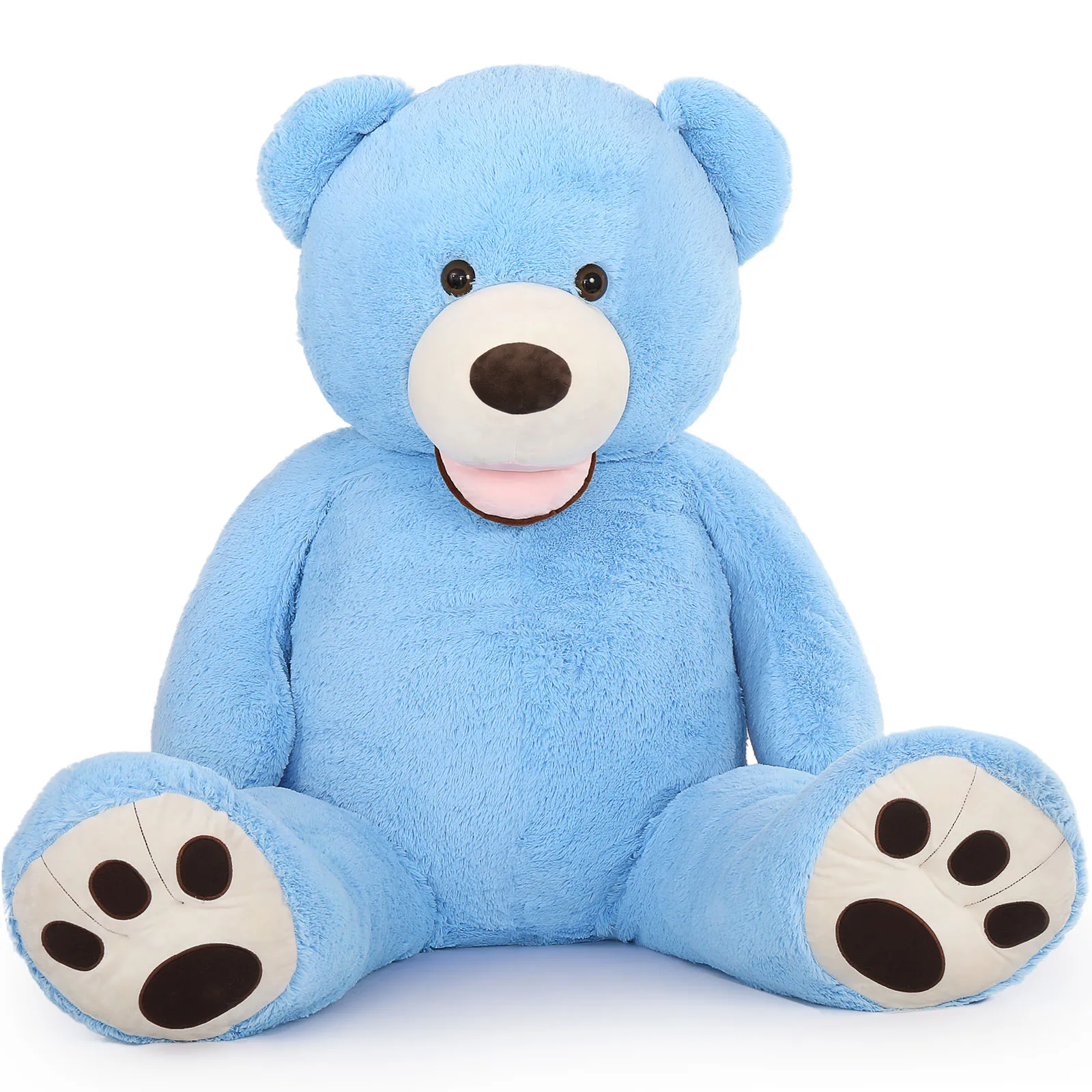 

Гигантский плюшевый мишка MorisMos, 6 футов, большие синие плюшевые мишки в натуральную величину для подруги, 6 футов, большие мягкие игрушки, подарки для влюбленных