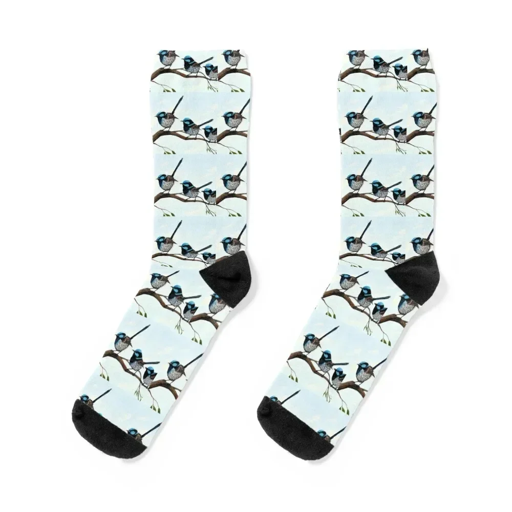 Fairy Wrens - The Blues Brothers Socks Crossfit professional running short hiking Woman Socks Men's