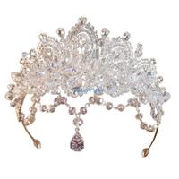 T4MD Royal Wedding Crowns Metal Crowns Accessory Fashion Hair Ornament For Brides Birthdays Parties Stylish Outfit