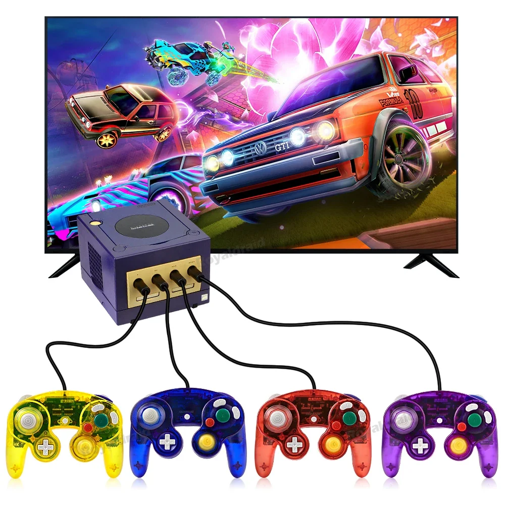 لوحة تحكم لعبة Joypad لـ NGC ، لوحة ألعاب قديمة ، لوحة ألعاب ، شفافة ، سلكية ، لوحة ألعاب للألعاب ، كلاسيكية ، شحن سريع