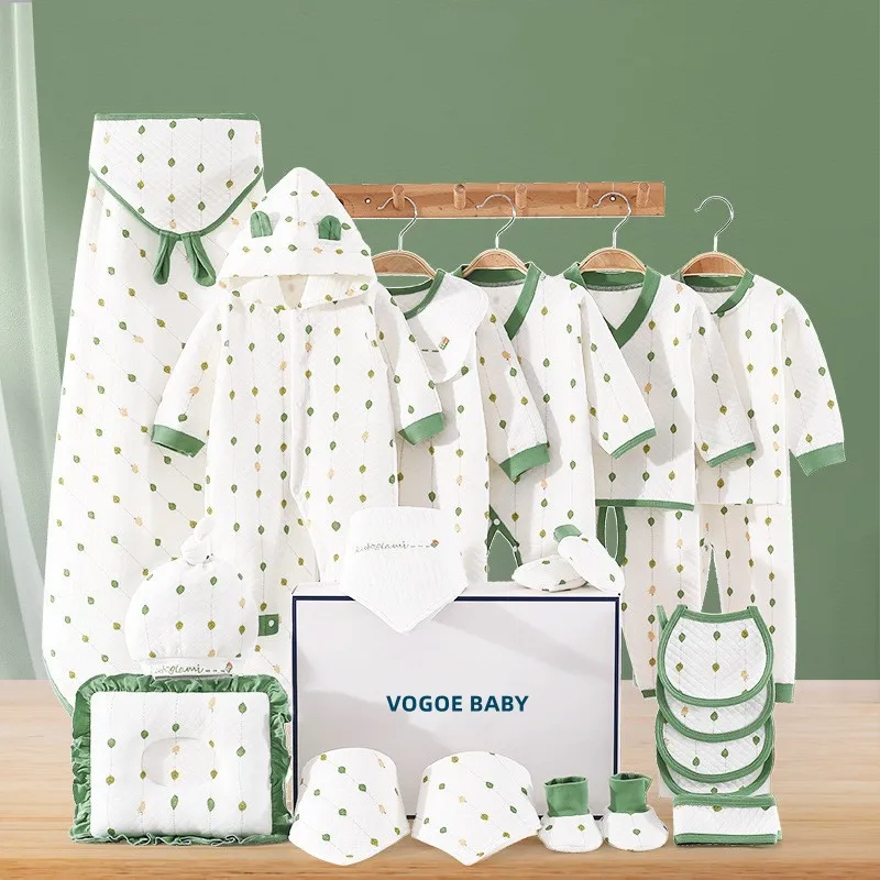 19/21/22/23pcs Baby Clothes Set Pure Cotton Baby Suit 0-12m Unisex Boy Girl Clothes Newborn Gift Birthday Present Without Box