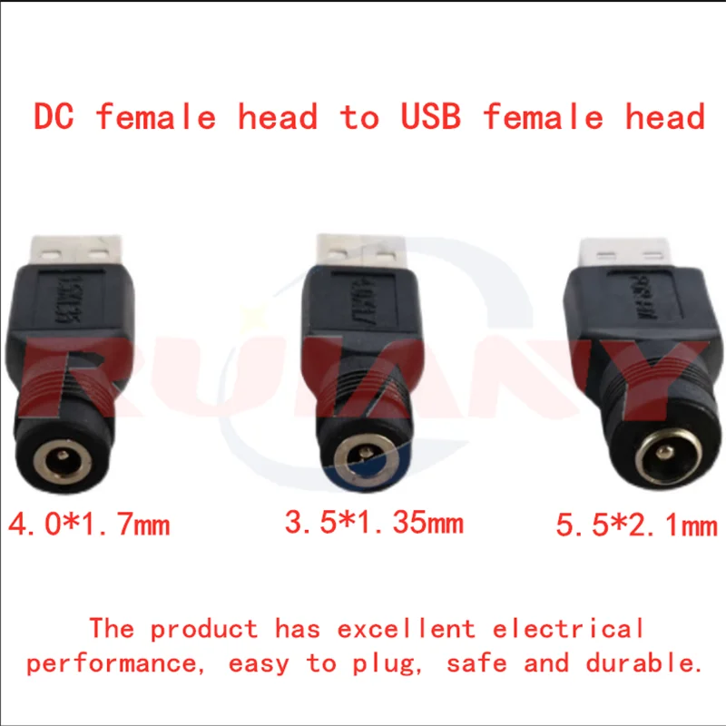 USB-Gleichstrom adapter DC3.5 * 1.35/4.0*1.7/5.5*2,1mm Buchse zu USB-Stecker