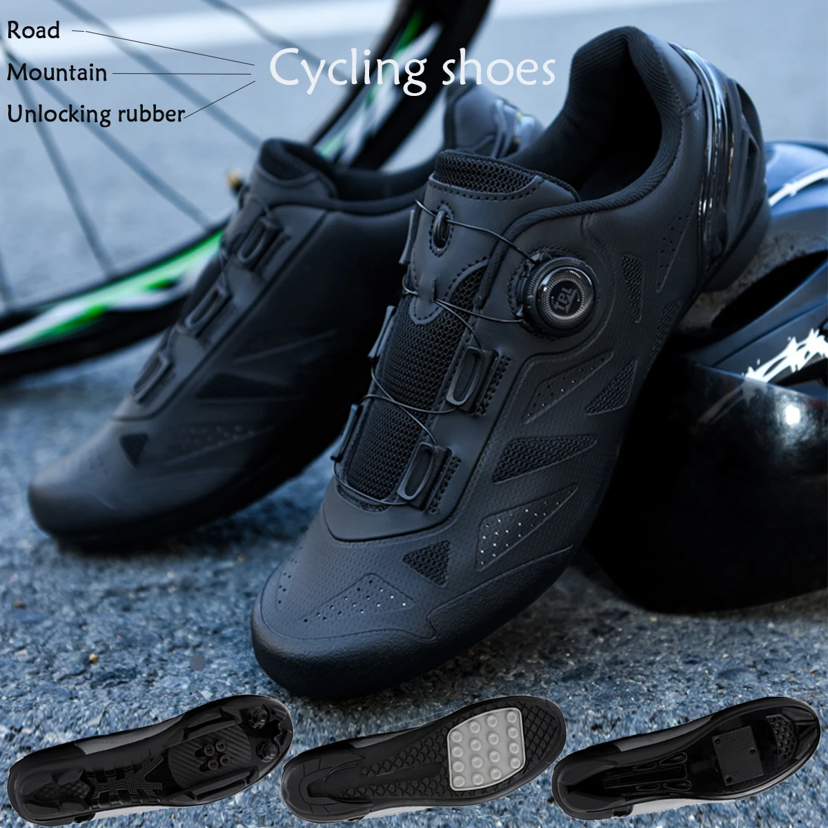 New Men's Bicycle Shoes Outdoor Road Mountain Cycling Shoes Training Shoes Couple Shoes Professional Cycling Shoes