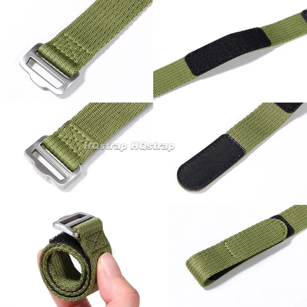 20mm 22mm Nylon Canvas Watch Strap for Tudor for Seiko Fabric Wristband Military Sport Watch Band Men Women Replacement Bracelet