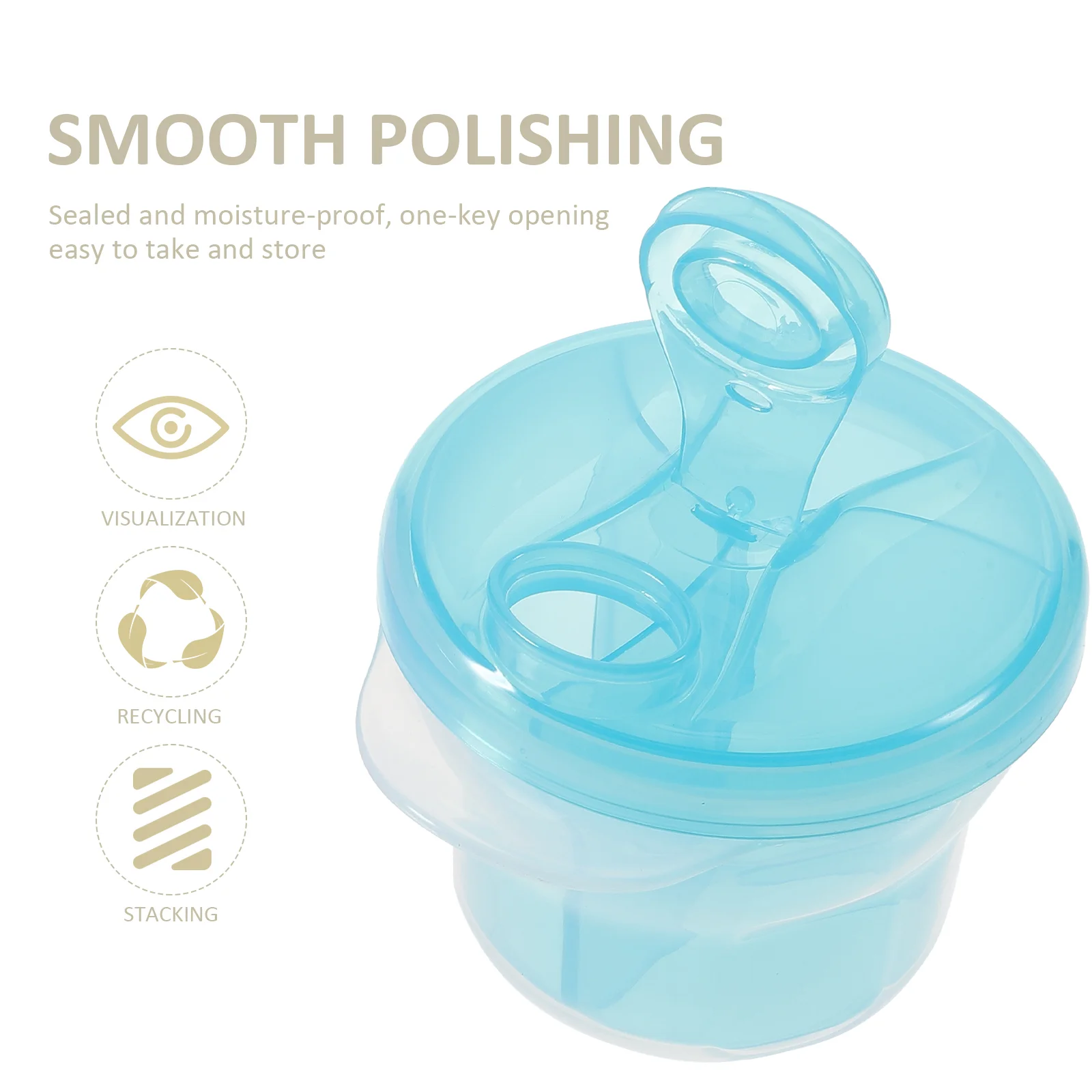 3 Pcs Stackable Formula Dispenser Container Powdered Milk Portable Baby Accessories Work