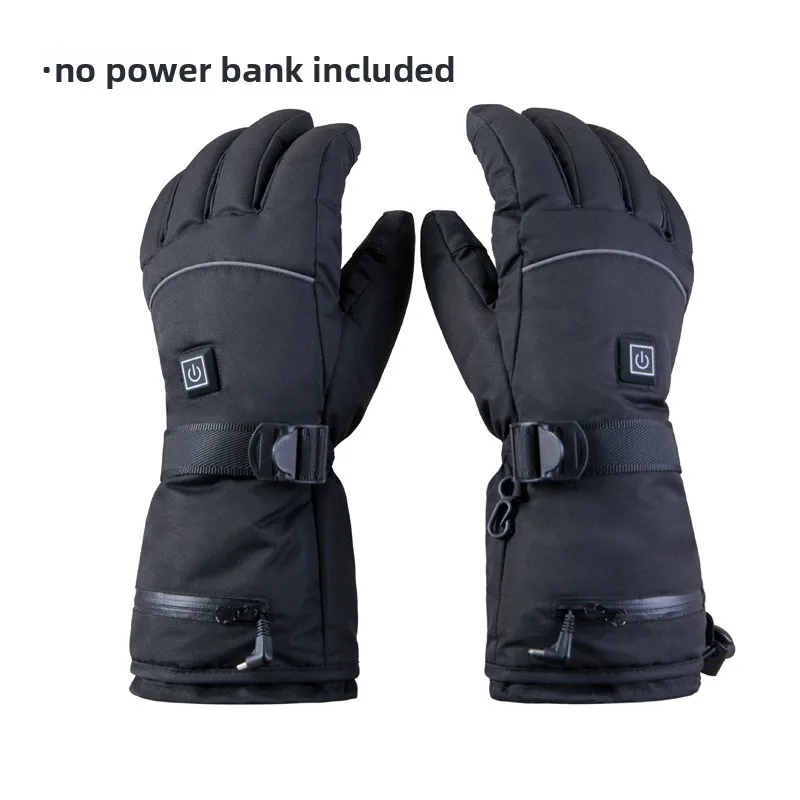 Heated Gloves for Men Women, Rechargeable 5V Electric Winter Gloves, Waterproof Windproof Thermal Hand Warmer for Skiing Snow