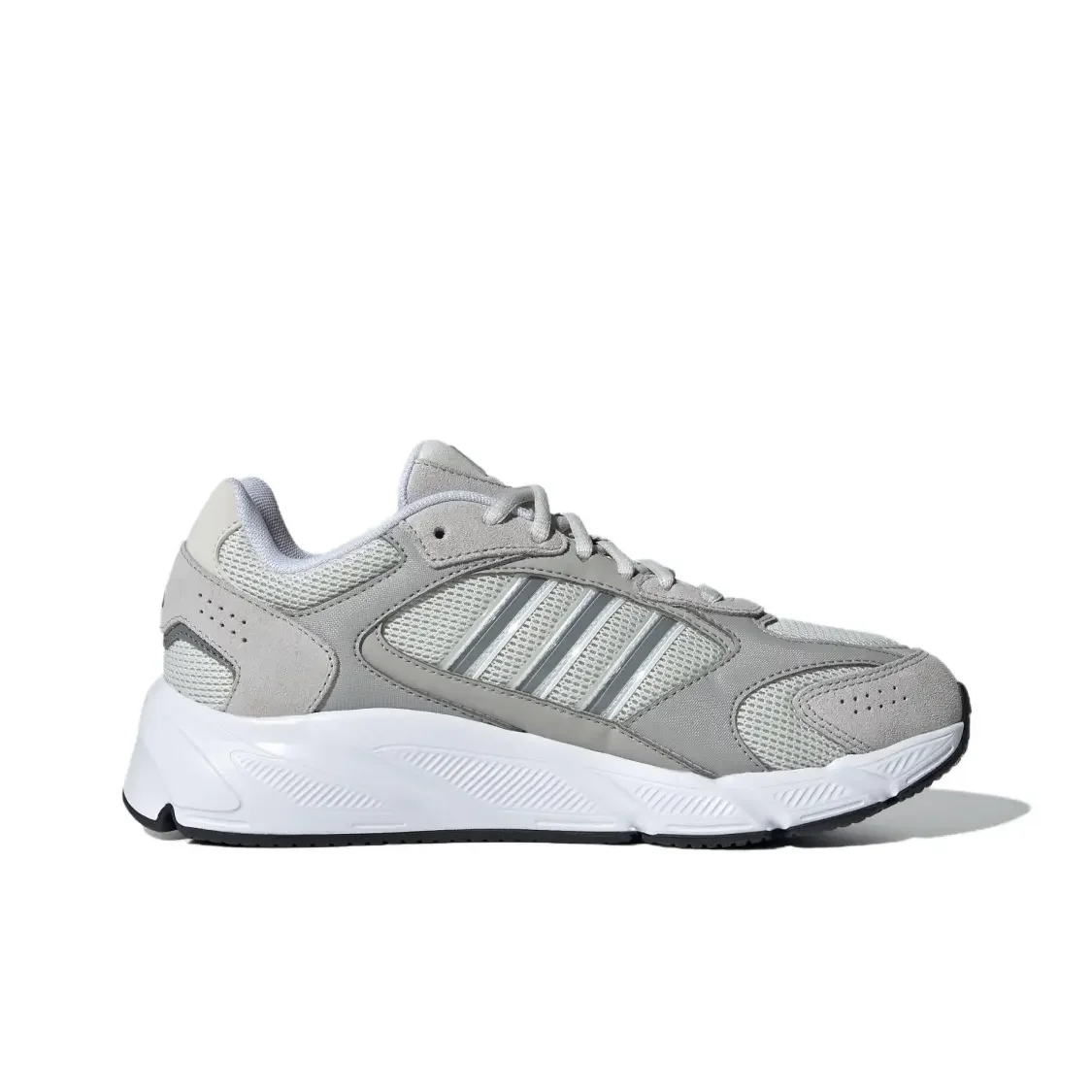 حذاء Adidas CRAZYCHAOS 2000 مريح Joker مقاوم للانزلاق ومقاوم للاهتراء، حذاء كاجوال منخفض الارتفاع للنساء باللون الرمادي