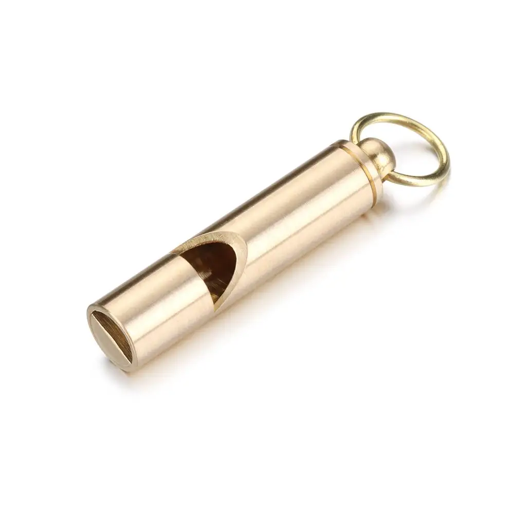 Creative DIY Craft Tools Whistle Ruler Brass Keychain Key Ring Pendant Jewelry Accessories