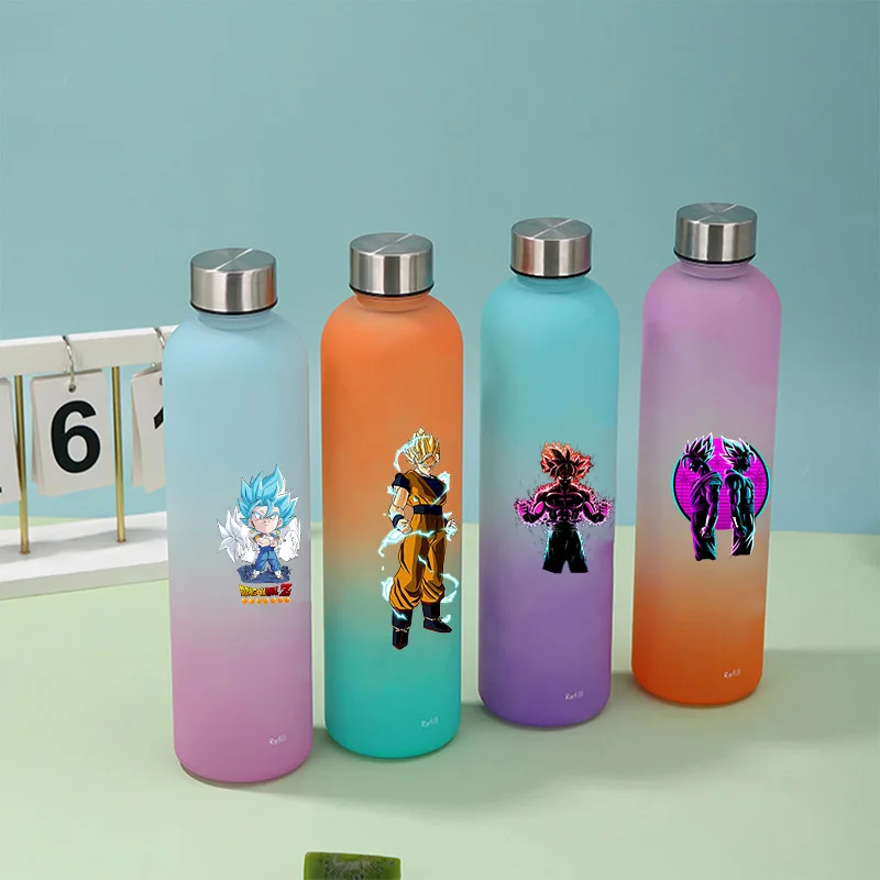 

900ML Dragon Ball Gradient Water Bottle Stable Drop resistant Water Bottle Stainless Steel Water Bottle Children's Birthday Gift