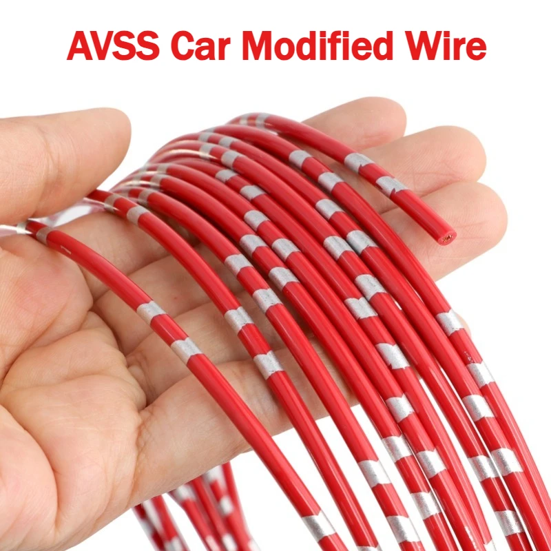 

5-100m AVSS Car Wire Sq 0.3/0.5/0.85/1.5/2/2.5mm DIY Speaker Audio Cable PVC Insulated Pure Copper Auto Modified Electronic Line