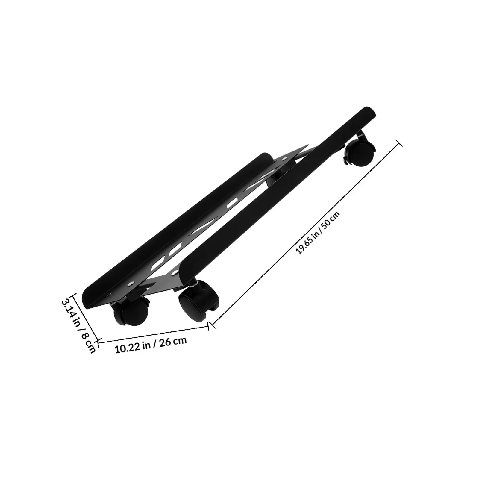 Computer Tower Stand Holder For Gaming Desk Setup Professional Movable CPU Black Stable Desktop Pc