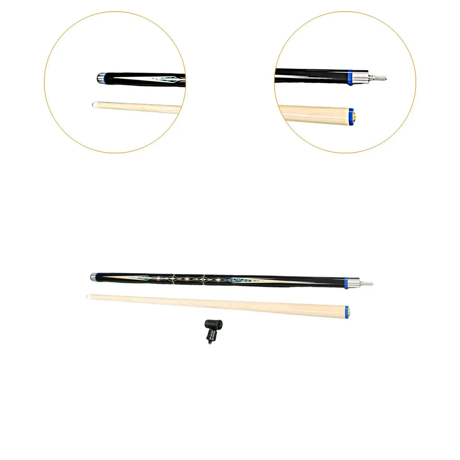 High Quality Wood Pool Cue Professional Billiard Cue Shaft Two Section Stick for Men Women Game Room