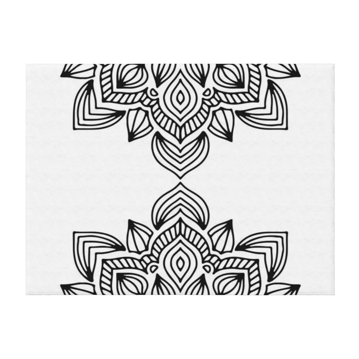

Black white half mandala Throw Blanket halloween Luxury St Decorative Beds Hair Blankets