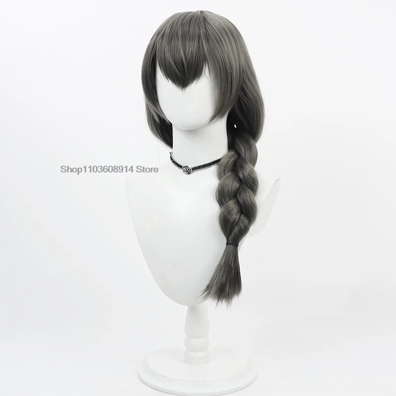 NIKKE The Goddess of Victory Mary Cosplay Wig Grey Braid Wigs 60cm Party Hair Wigs