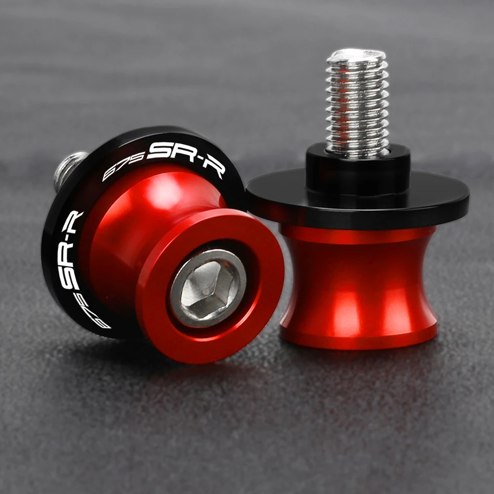 اكسسوارات الدراجات النارية 10 مللي متر Swingarm بكرات حامل خلفي مسامير المتزلجون ل CFMOTO CF MOTO 675 SRR 675 SRR 675 2024 2025