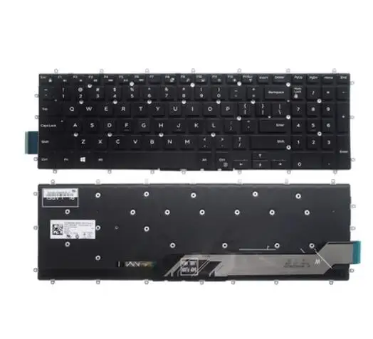 

For DELL G3 3500 3579 3779 3590 G5 5500 5590 G7 7580 7590 G7 7790 P71F For Latitude 3500 3590 Keyboard White Backlit No Frame US