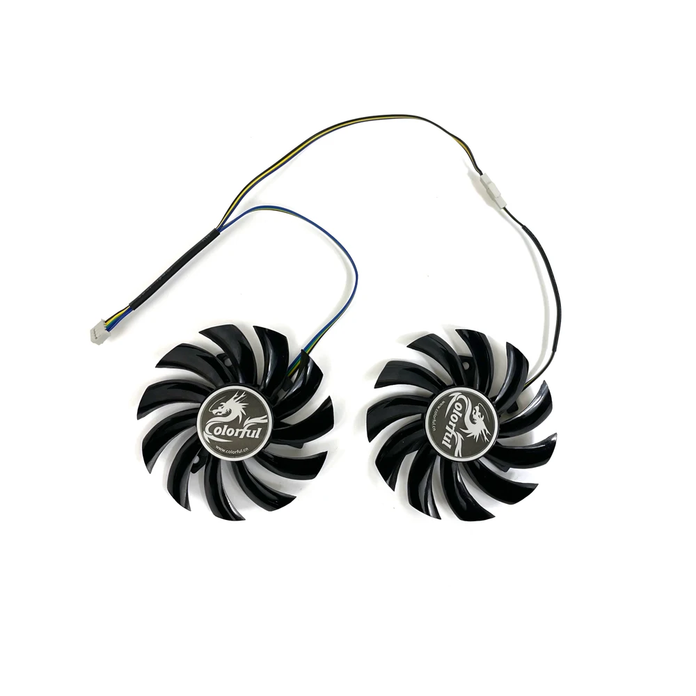 2PCS/lot New 75MM 0.35A Cooler Fan For Colorful GeForce GTX 650Ti GTX660 750Ti Video Card Cooling Fan