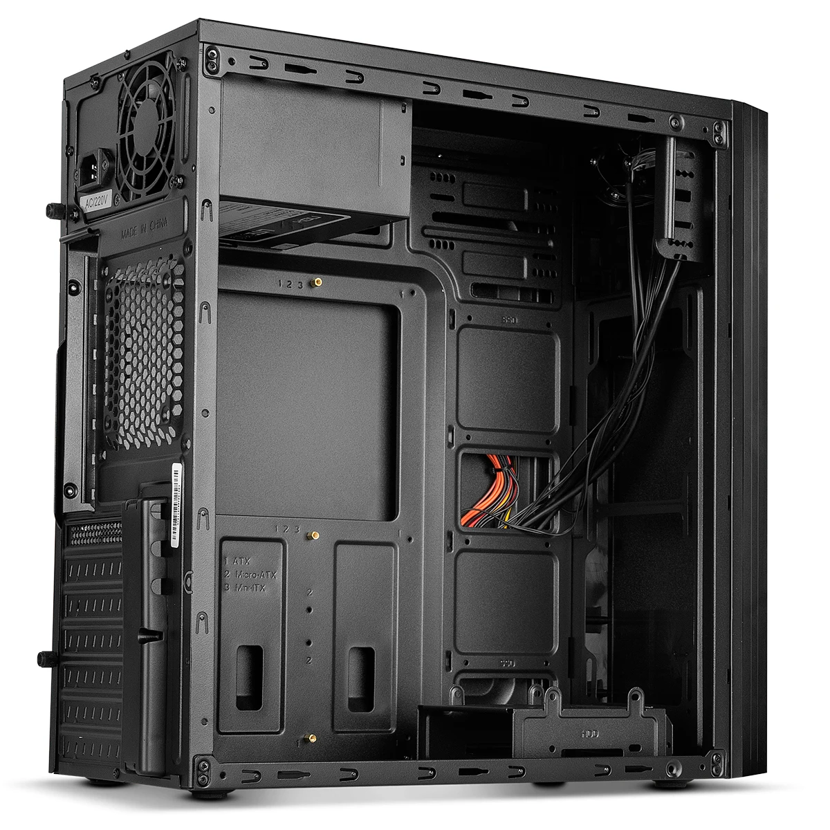 Cash Box computer PC desktop Semitorre ATX LITE 010 mit power 500w USB 3,0-NOX