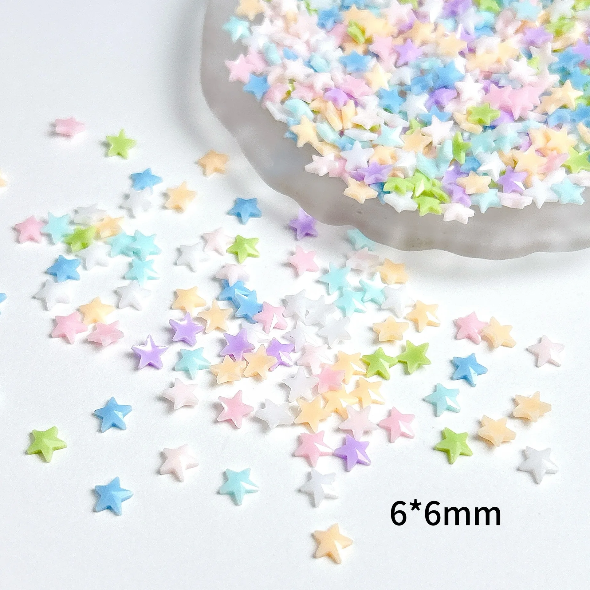 ソリッドカラーミニ五芒星ネイル Aart アクセサリーかわいいリトルスターハートネイルチャーム DIY 売春樹脂爪の装飾