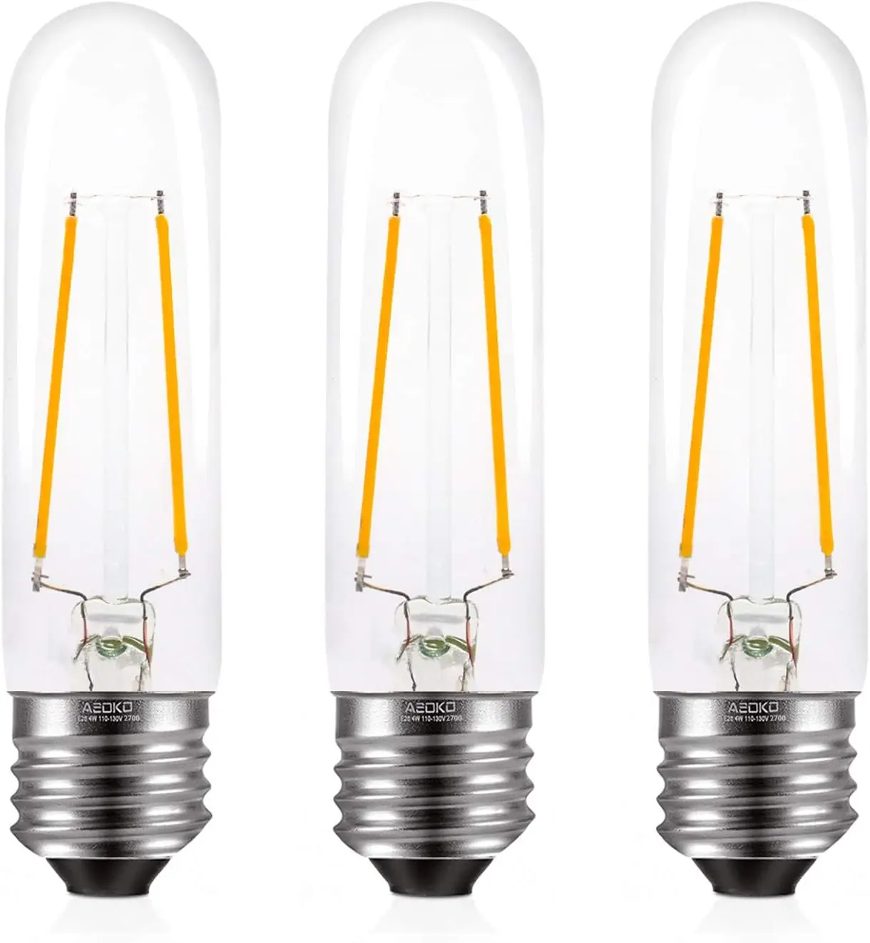 

Vintage 4W LED Edison Bulbs, 2700K Warm White, Dimmable, E26 Base, 3 Pack for Pendant Lights
