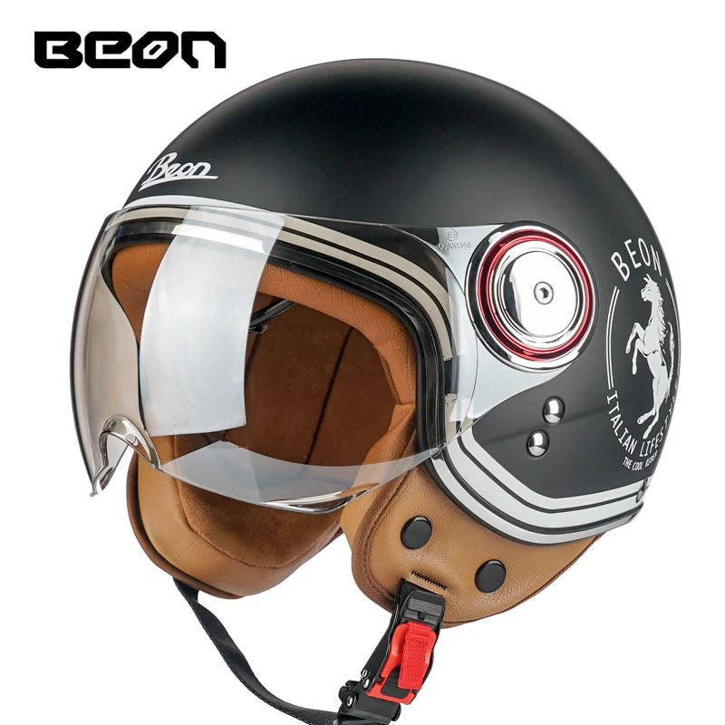 Professional Riding Open Face Motorcycle Helmet Windshield Capacetes Para Moto Man Women Safety Casque Motocross Casco Moto Dot