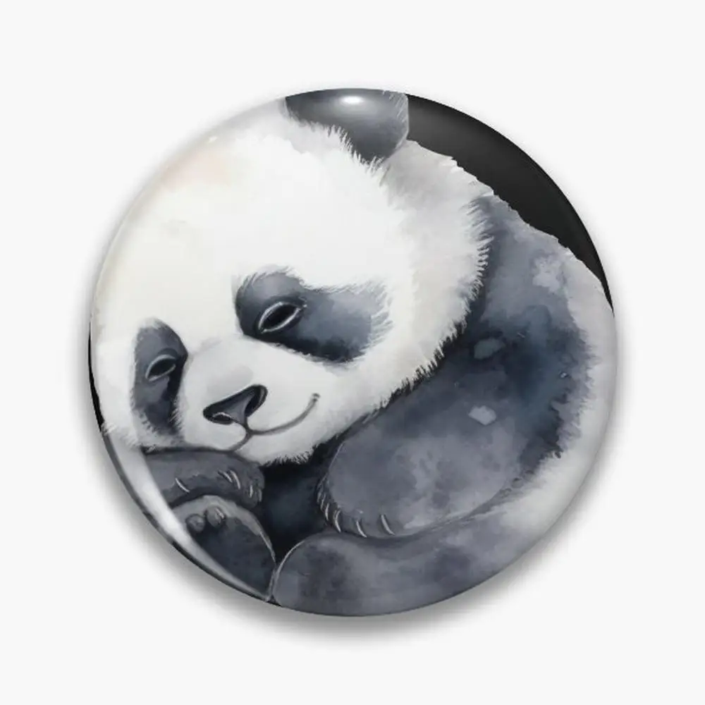 watercolor animal Pin Buttons Brooches  Jewelry Accessory Customize Brooch Fashion Lapel Badges