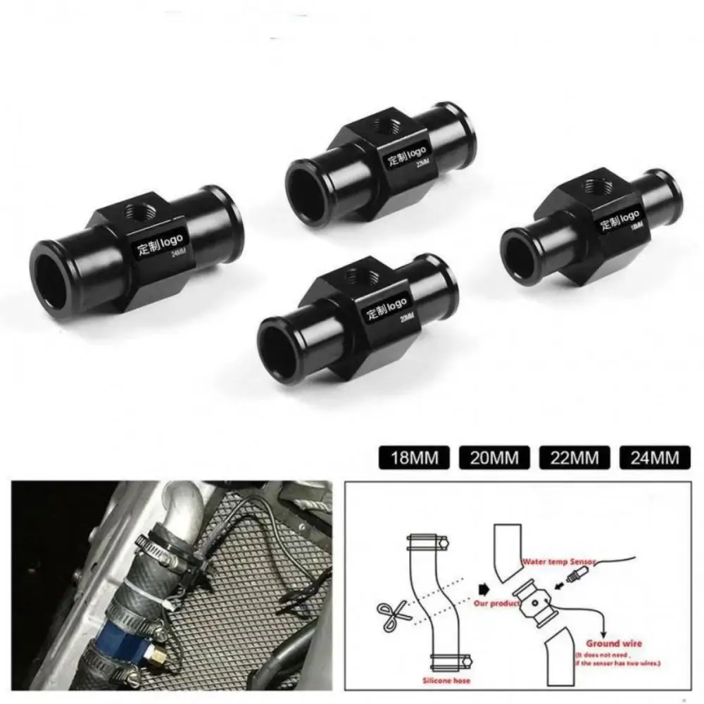 16MM/18MM/20MM/22MM Adapter Hose Water Temperature Gauge Motorcycle Accessories Tee Joint Pipe Radiator Sensor