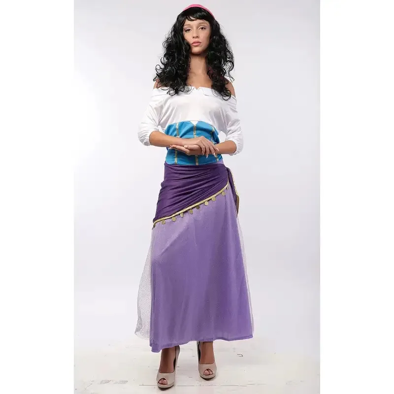 

aaa12 3Kebedomoda costume woman emerald princess of the humpback gypsy dress of zingara for Halloween Carnival party themed woma