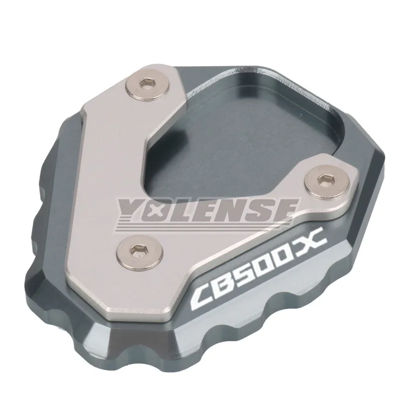 لهوندا CB500X CB 500X 2019-2023 دراجة نارية مسنده القدم الجانب حامل تمديد الوسادة دعم لوحة تكبير حامل