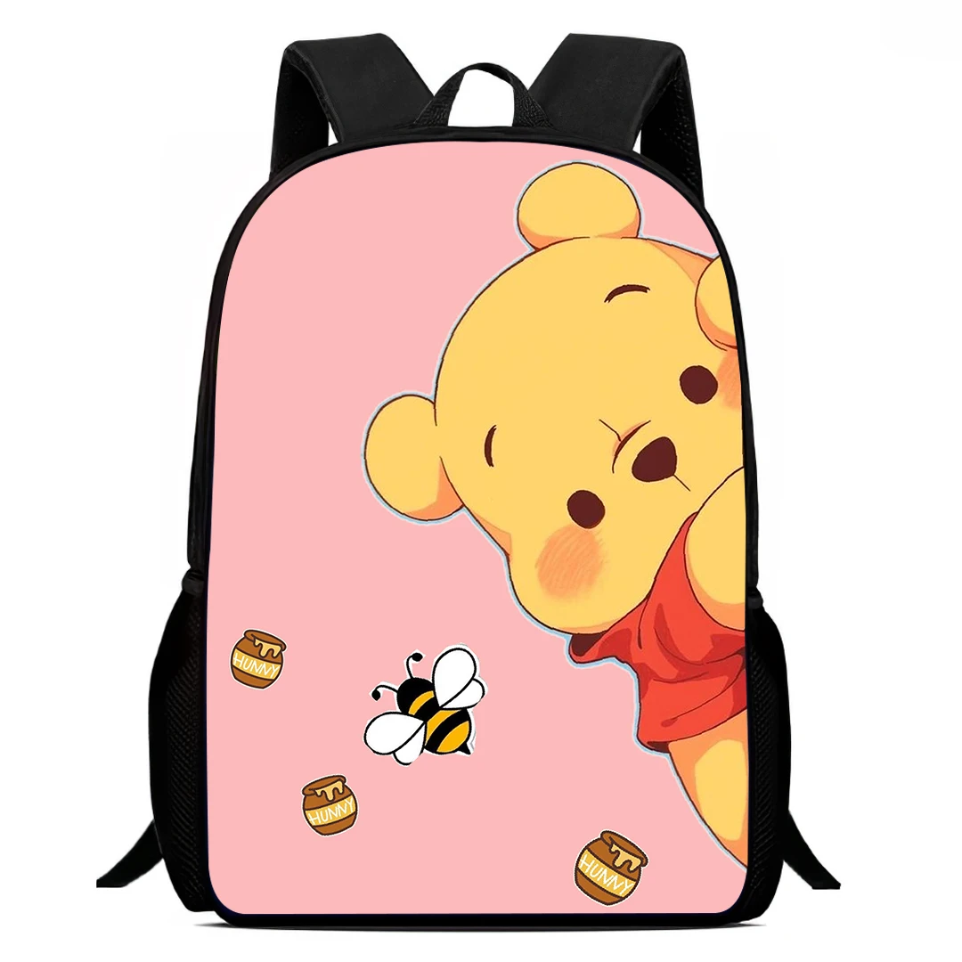 

Школьный рюкзак Mochila, школьные сумки с рисунком Винни-Пуха для девочек и мальчиков, прочные и легкие детские сумки для детского сада