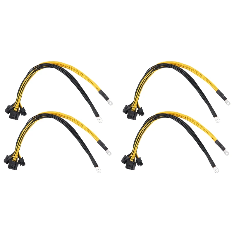 

NEW-30Cm 6 Pin Connector Server Power Cord Pcie Express For P3 S7 S9 S11 Bitmain Mining Machine Support Miner Power Cord