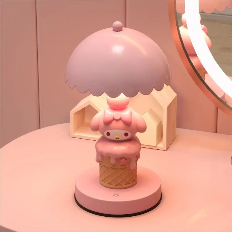 

Anime Sanrio Melody Bedroom Desk Lamp Decorative Figurine Gift for Women Housewarming Birthday Wedding Friend Girls 2026 New