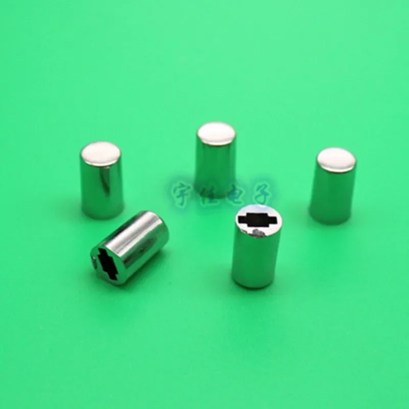 10 Piece 7 * 12mm light touch button cap plated button cap square hole 3.2mm plated silver panel switch button