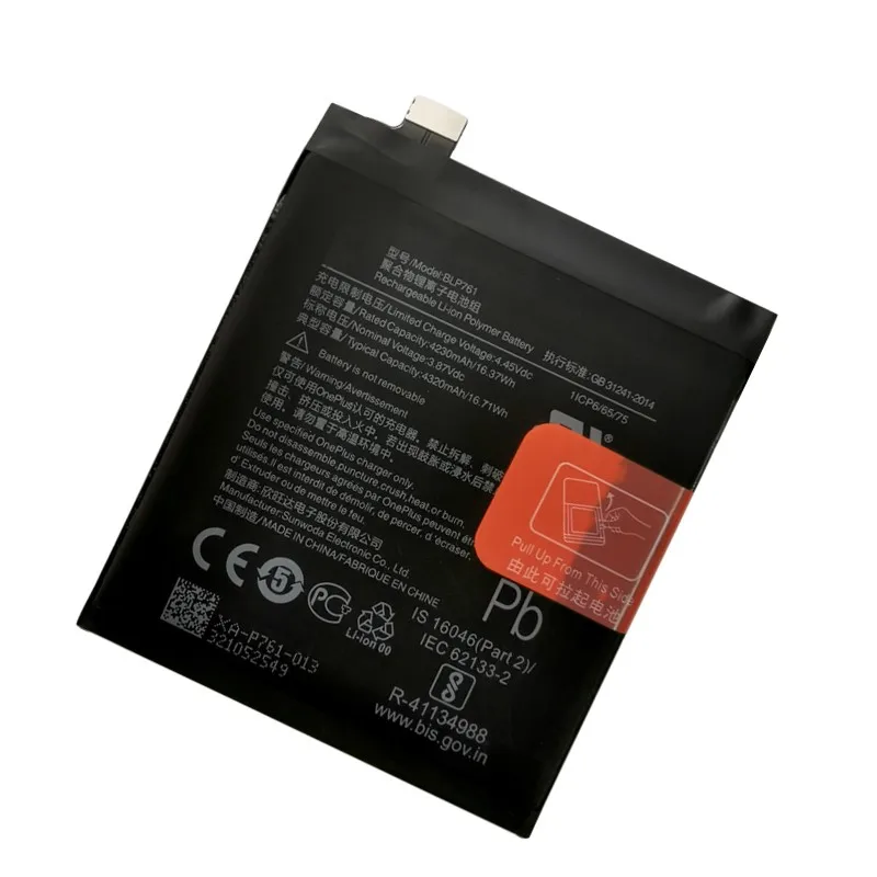 100% New High Quality For OnePlus 8T Phone Battery For Oneplus BLP801 Batteries Replacement Bateria Safety Detection Test Verify