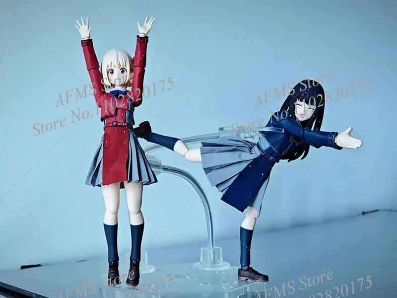 Figura coleccionable a escala 1/12, vestido de Inoue Takina Nishikigi Chisato, Falda plisada de Chica de Anime, figura de acción de soldado de 6" para mujer