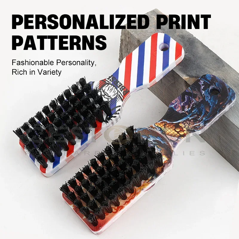 Новейшая Парикмахерская щетка для выцветания с гальваническим покрытием, щетка для подметания шеи, аксессуары для стрижки, щетки для чистки лица и бороды для мужчин