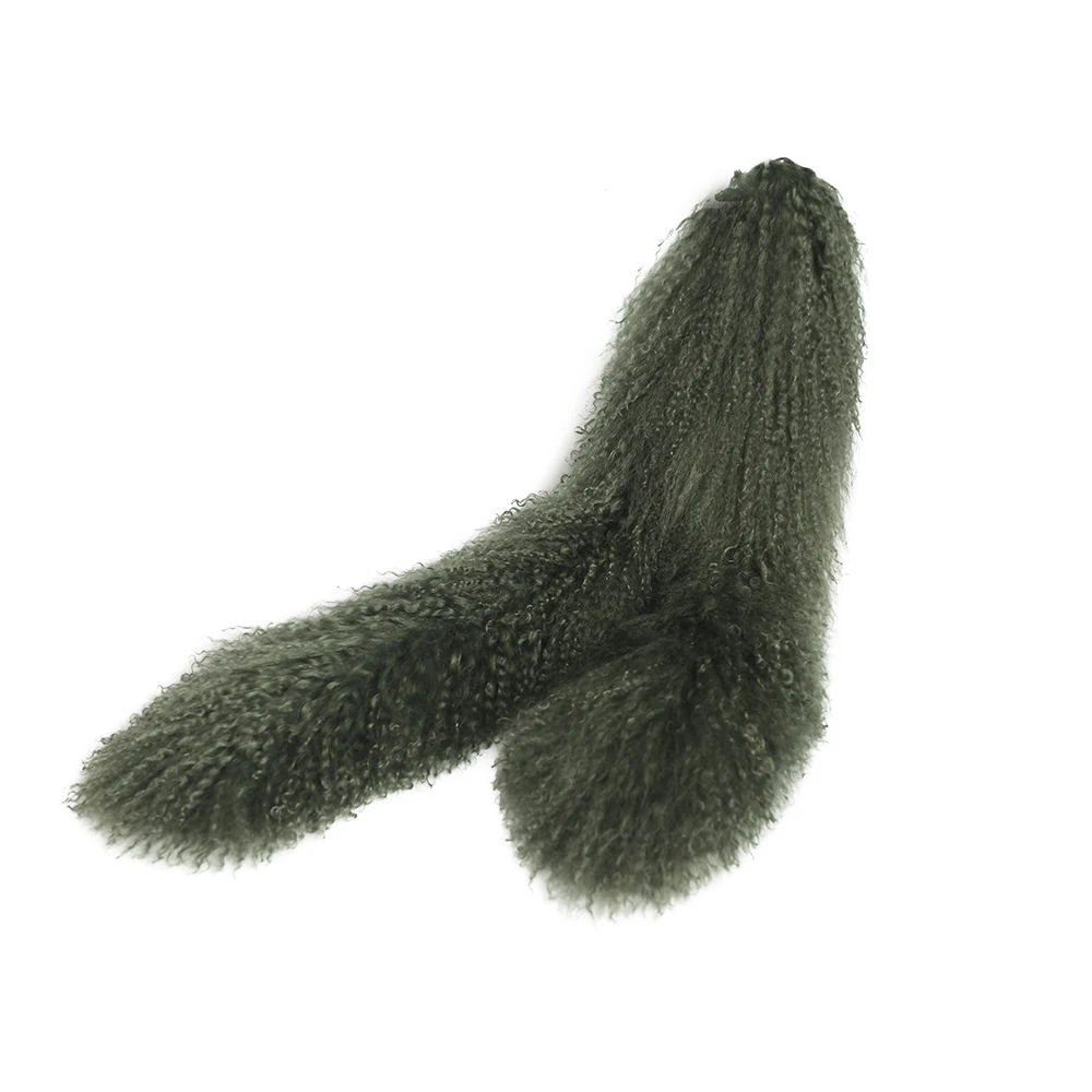 Winter Fashion Genuine Mongolian Lamb Fur Scarf Wrap Cozy Outfit for Women