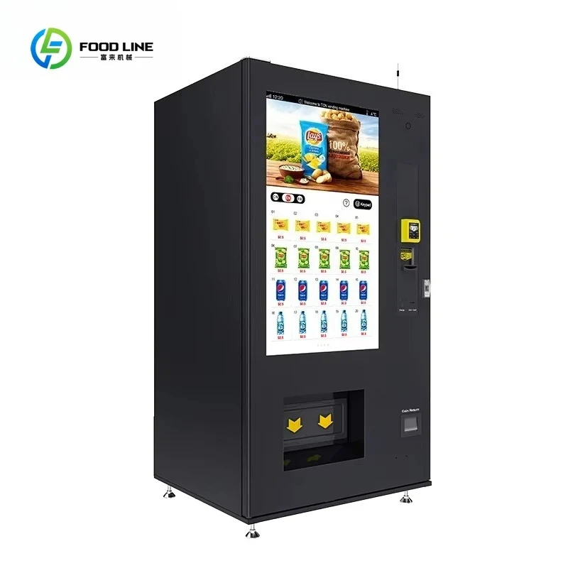 

24/7 Automatic Intelligent Snack Vending Machine Office Vending Machine With Free Payment Maquina Expendedora