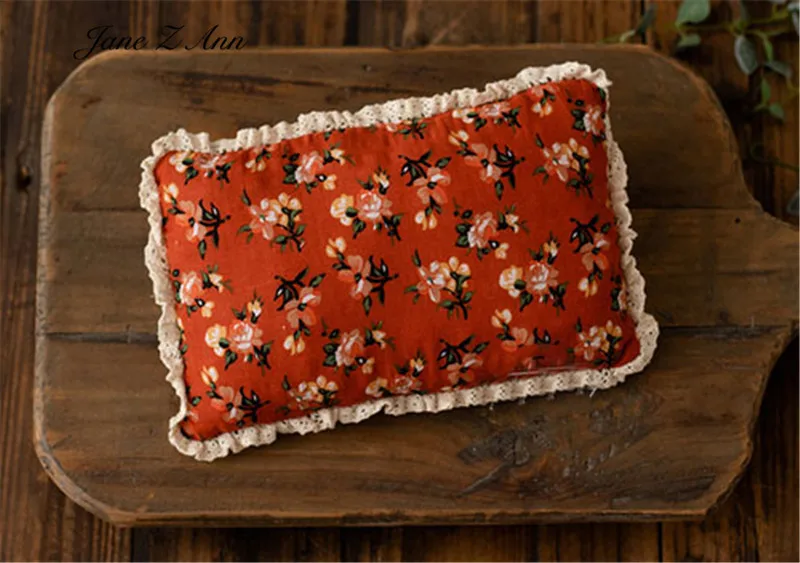 French style embroidered floral pillows auxiliary props for newborn photography infants babies photo studio photography