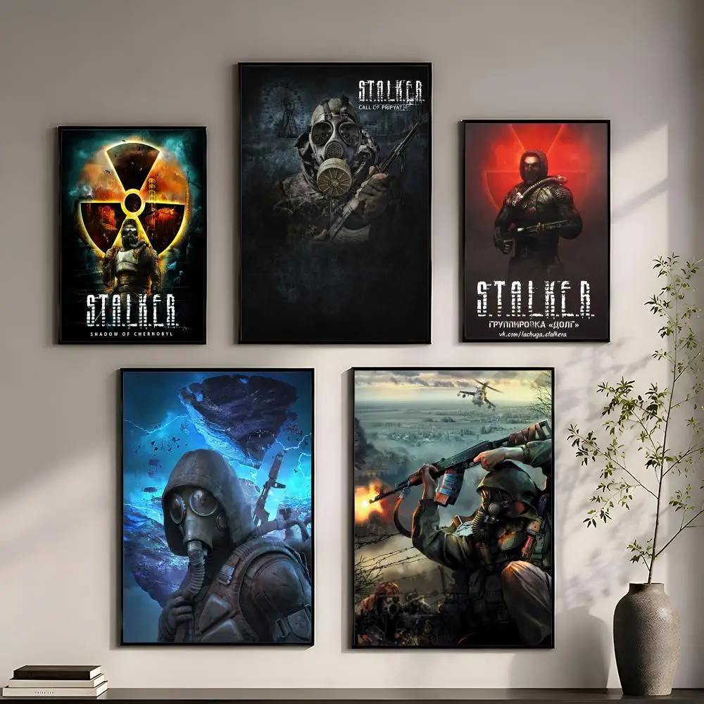 S-Stalker Game Poster Perfect Sticker Self Adhesive for Office Home Theater Wall Art Decor Fancy Gift