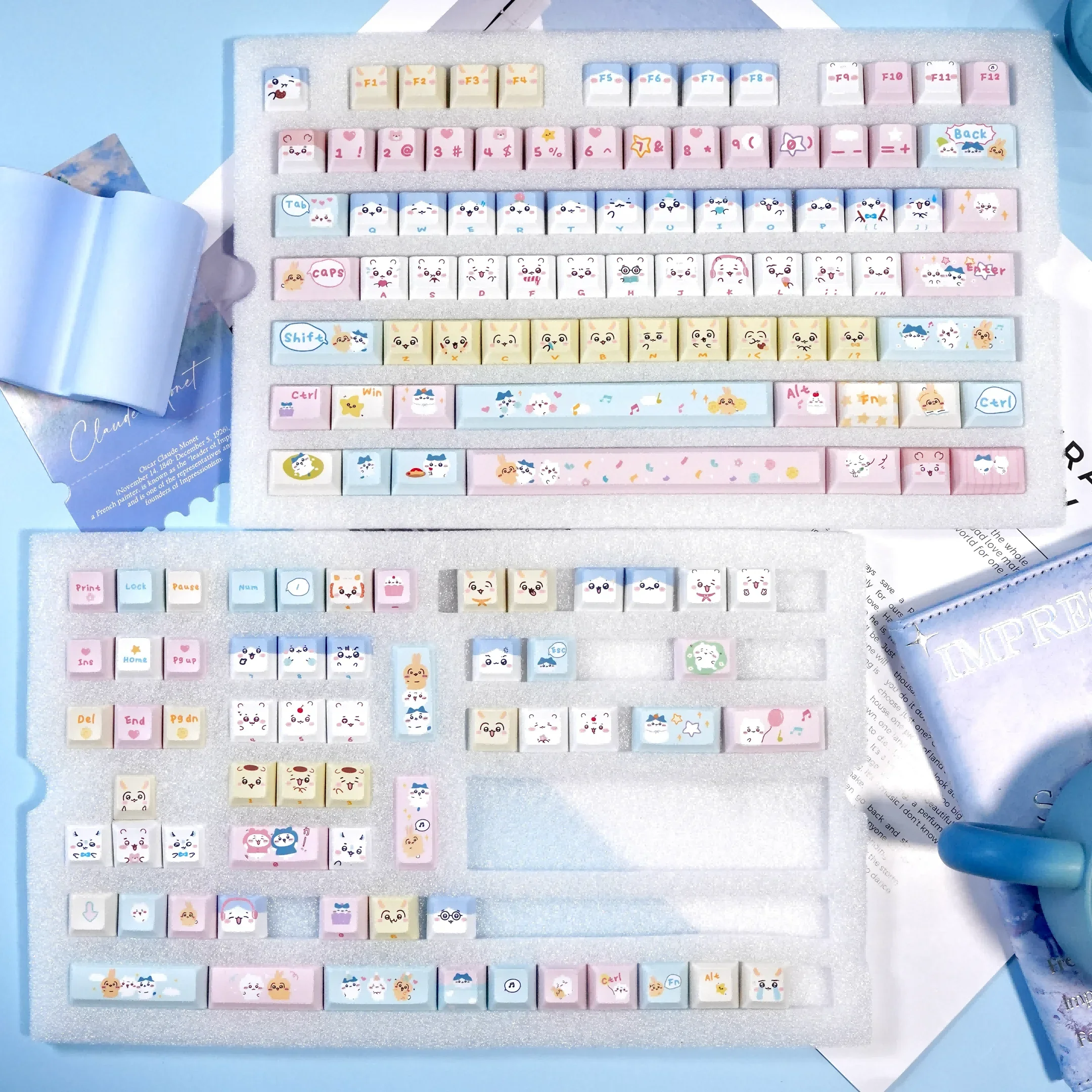 KCA High Kawaii Mechanical Keyboard Cross Keycap Sublimasi PBT