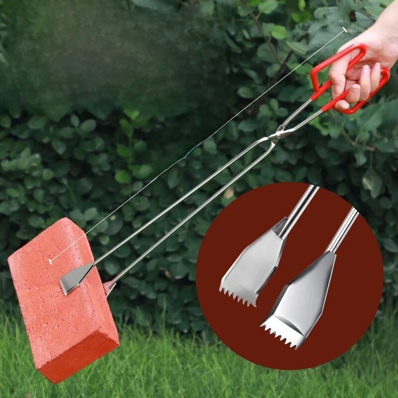

Stainless Steel Extended Reach Trash Grabber Bending Knee Garbage Clip for Outdoor Household Cleaning Tools Waste Disposal