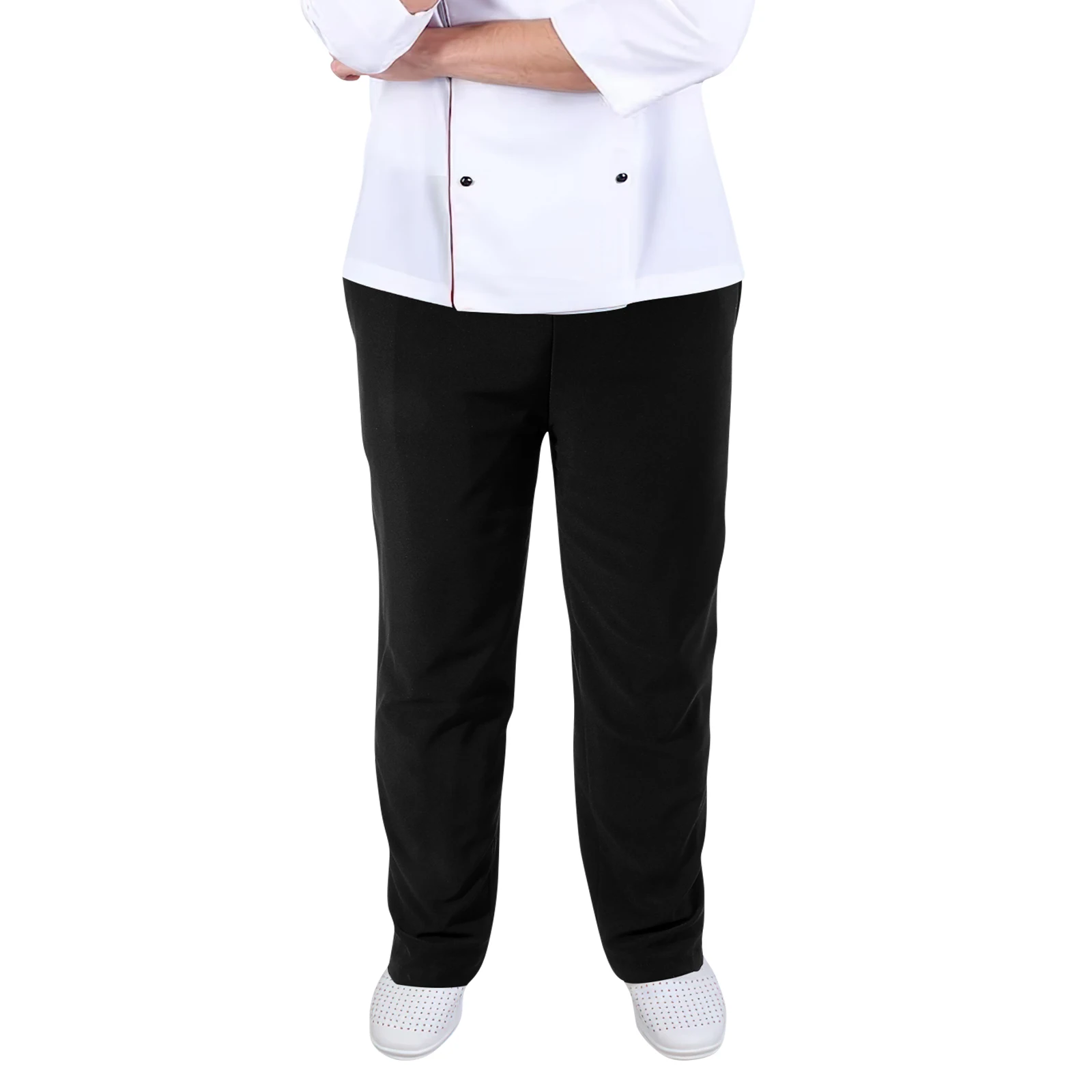 Pantaloni da cuoco traspiranti Uomo Arbeitshose Herren Cotone sciolto Poliestere Abbigliamento da cucina Abiti da lavoro lavabili a prova di olio