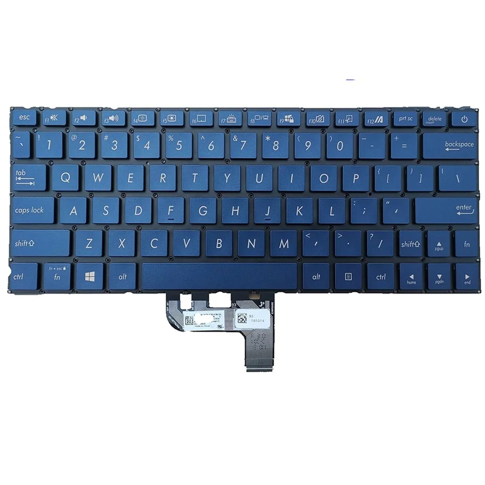 Imagem -02 - Teclado Retroiluminado para Notebook dos Eua para Asus Zenbook Ux334 Ux334fac Ux334fa Ux334fl Ux334flc